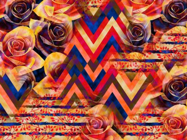 Tekstil moda baskıları, modern kumaş desenleri