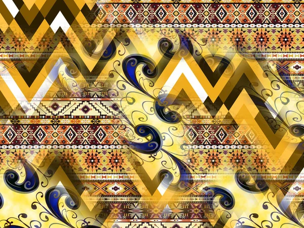 Текстильні Принти Моди Сучасний Тканинний Візерунок — стокове фото