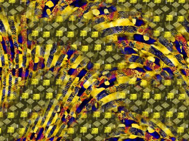 Tekstil moda baskıları, modern kumaş desenleri