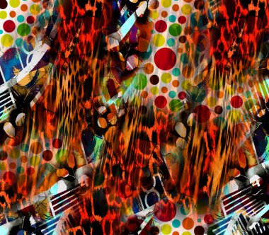 Modern moda tekstil desenleri