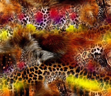 Modern moda tekstil desenleri