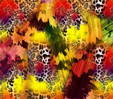 Modern moda tekstil desenleri