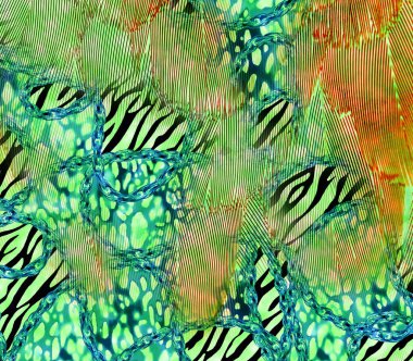 kombinasyon moda tekstil desenleri