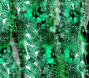 kombinasyon moda tekstil desenleri