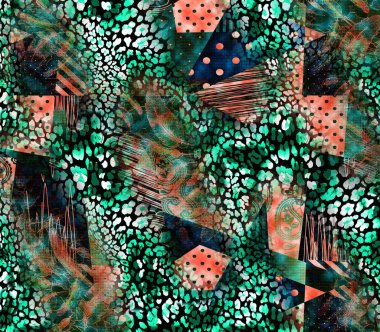 kombinasyon moda tekstil desenleri