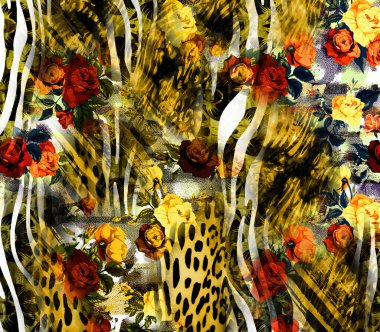 kombinasyon moda tekstil desenleri