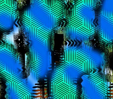 kombinasyon moda tekstil desenleri