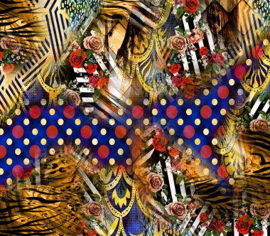 Kumaş desenler, modern moda tasarımları.