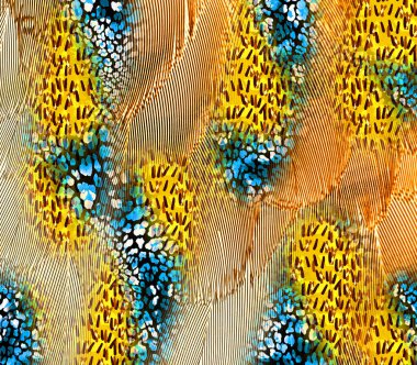 Renkli hayvan izleri, kumaş desenleri