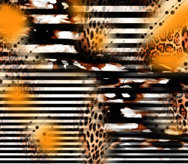 modern karışık baskı deseni, tekstil tasarımı