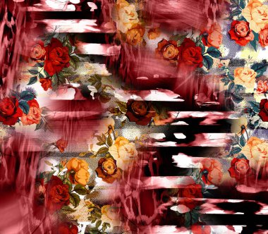 Renkli moda desenleri, tekstil desenleri