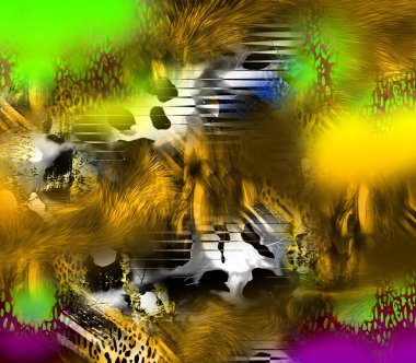 Yüzey Şablonları Çalışmaları ve Kolaj Moda Şablonları, Tekstil İzleri