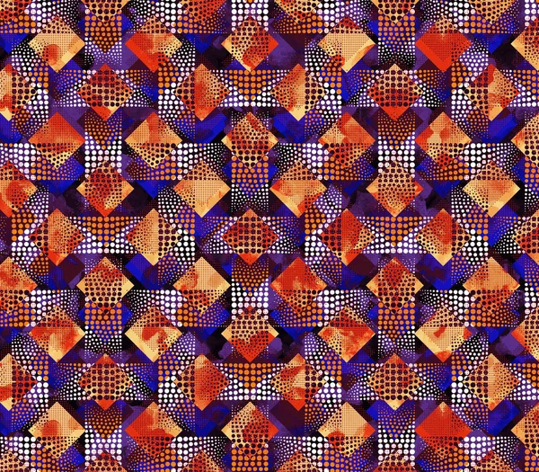 Antecedentes Aztecas Ikat Sepia Geometric Painting Ikat Textile Azteca Stripe — Foto de Stock