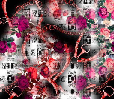 Renkli moda desenleri, tekstil desenleri