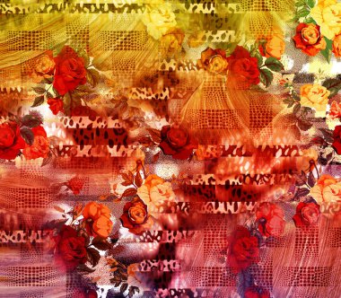 Tekstil moda baskıları, modern tasarımlar