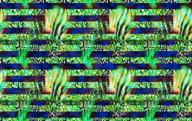 Tekstil moda izleri, renkli kumaş desenleri.