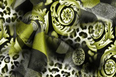 3D, tekstil kumaş baskı tasarımı, siyah arkaplan dokusu, tasarım, yatay fotoğraf, arka plan soyut, çizim, renkli manzara, desen, soyut, moda tasarımı baskıları