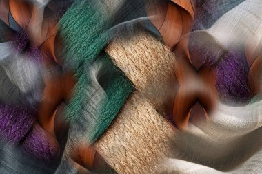 Fraktal illüstrasyon baskıları. Renkli Psikedelik Soyut Desen. Soyut geometrik girdap fraktal.Tie Dye Arkaplan. Dalga deseni. Tekstil kumaş deseni. Modern renk baskısı.