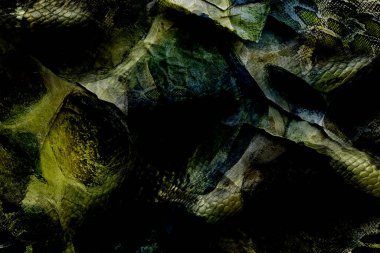 Güzel, parlak ve soyut şekilleri olan yaratıcı bir model. Her türlü tasarım için renkli bir doku. Grafik olarak soyut bir arkaplan. Çağdaş sanat. Modern moda. Soyut moda baskısı.