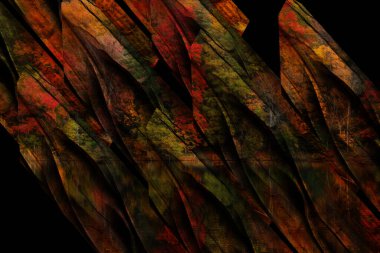 Güzel, parlak ve soyut şekilleri olan yaratıcı bir model. Her türlü tasarım için renkli bir doku. Grafik olarak soyut bir arkaplan. Çağdaş sanat. Modern moda. Soyut moda baskısı.