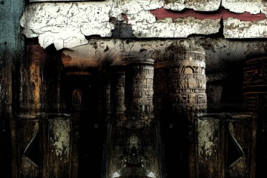 Güzel, parlak ve soyut şekilleri olan yaratıcı bir model. Her türlü tasarım için renkli bir doku. Grafik olarak soyut bir arkaplan. Çağdaş sanat. Modern moda. Soyut moda baskısı.