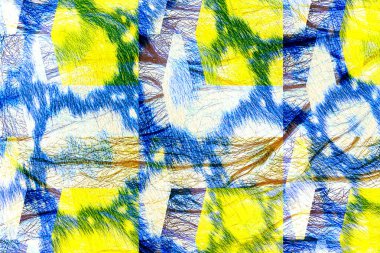 Renkli iş ve tekstil işi. Moda baskısı. Moda ve modaya uygun arka plan. Tekstil baskısı. Kumaş deseni.