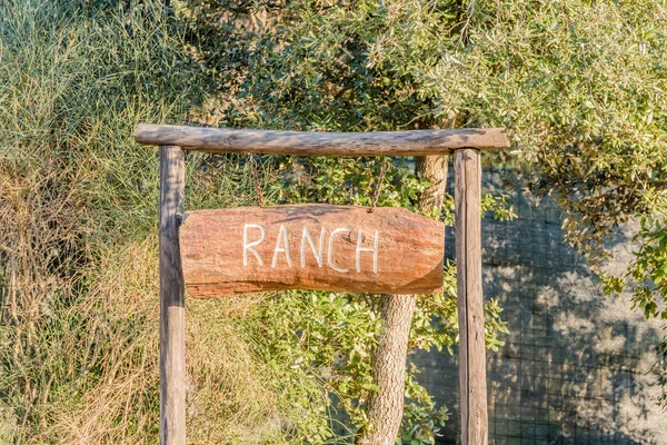 Učí ranch na dřevo — Stock fotografie