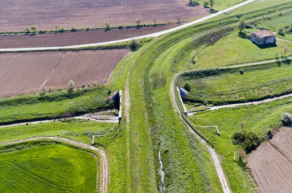 Val di Chiana Toskana yeşil — Stok fotoğraf