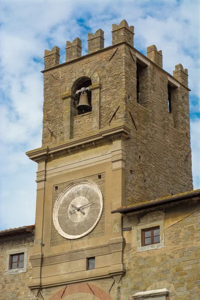 The clock tower of Cortona — Stock Photo, Image