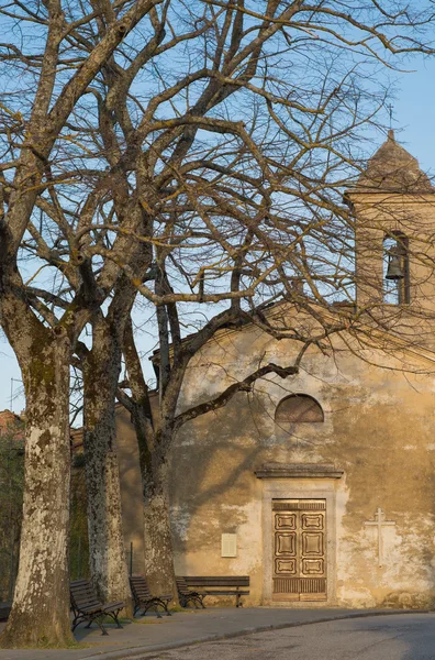 Vista da Igreja em Valdichiana — Fotografia de Stock