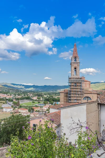 Panoramic view of Castiglion Fiorentino — Stock Photo, Image