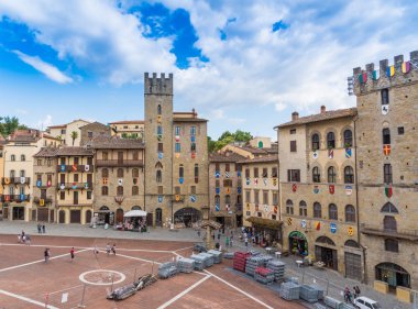 Arezzo büyük meydanda