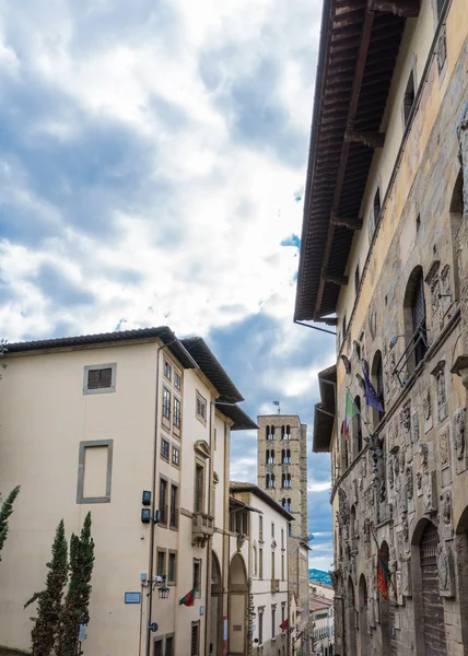 The Church of Pieve in the old town of Arezzo — Stock Photo, Image