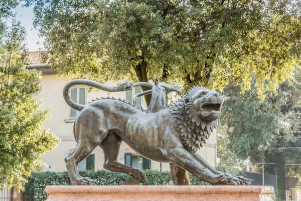 Monument mythological bronze Etruscan — Stock Photo, Image