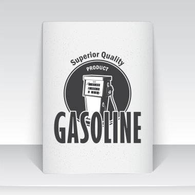 Auto service. Rent a Car. Garage auto. Detailed elements. Typographic labels, stickers, logos and badges. Sheet of white paper.