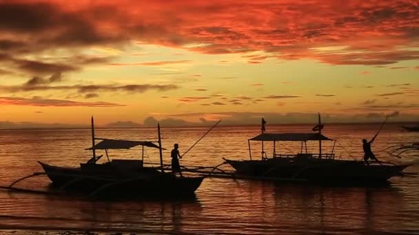 Salida del sol en Bohol — Vídeos de Stock