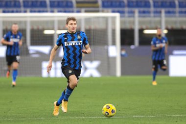 İtalya, Milan, 22 Kasım 2020: Nicolo Barella (Inter orta saha oyuncusu) FC INTER - TORINO, Serie A 2020 / 2021, San Siro Stadyumu 'nda ikinci yarıda sahaya çıktı.