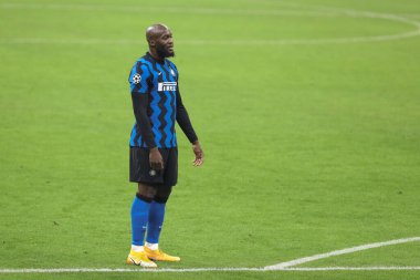 İtalya, Milan, 25 Kasım 2020: Romelu Lukaku (Inter forvet), FC INTER - REAL MADRID, Şampiyonlar Ligi 2020 / 2021 Gün 4, San Siro Stadyumu