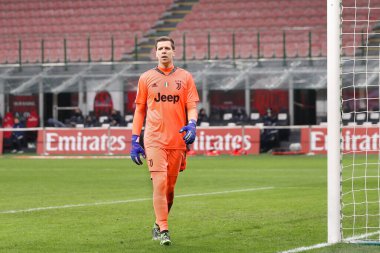 İtalya, Milan, 6 Ocak 2021: Wojciech Szczesny (Juventus kalecisi) ilk yarının gol bölgesinde AC MILAN JUVENTUS, Serie A 2020-2021, San Siro stadyumu