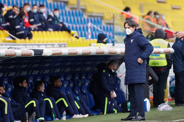 Italia Parma Enero 2021 Simone Inzaghi Gerente Del Lazio Entra — Foto de Stock