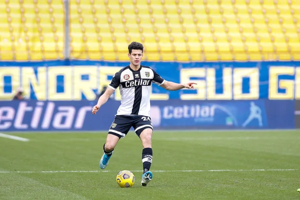 Italia Parma Gennaio 2021 Yordan Osorio Difensore Del Parma Porta — Foto Stock