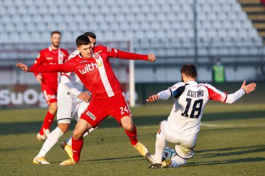 İtalya, Monza, 16 Ocak 2021: Mirko Mariç (Monza forveti) futbol maçının ikinci yarısında MONZA - COSENZA, Serie B 2020-2021 gün 18, U-Power Stadyumu