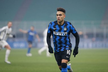 İtalya, Milan, 17 Ocak 2021: Lautaro Martinez (Inter forvet) FC INTER - JUVENTUS, Serie A 2020-2021 Gün 18, San Siro Stadyumu
