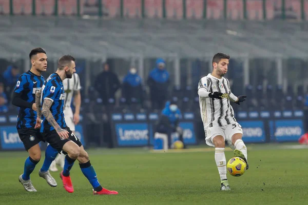 Italy Milan January 2021 Rodrigo Bentancur Juventus Midfielder Shots Goal — Stock Photo, Image