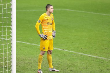 İtalya, Milan, 9 Aralık 2020: Anadolu Trubin (Shakhtar kalecisi) FC INTER - SHAKHTAR DONETSK, Şampiyonlar Ligi 2020 / 2021 Gün 6, San Siro Stadyumu