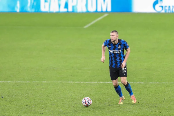 Italië Milaan December 2020 Milan Skriniar Inter Defender Dribbelt Tweede — Stockfoto