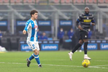 İtalya, Milan, 16 Aralık 2020: Diego Demme (Napoli orta saha oyuncusu), FC INTER - NAPOLI, Serie A 2020-2021 Gün 12, San Siro Stadyumu