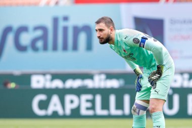 İtalya, Milan, 3 Nisan 2021: Gianluigi Donnarumma (Milan kalecisi) futbol maçının ikinci yarısında AC MILAN ile SAMPDORIA, Serie A 2020-2021, San Siro Stadyumu