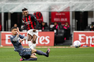 İtalya, Milan, Mayıs 12021: Rafael Leao (Milan forvet) futbol maçının ilk yarısında gol atan oyuncu AC MILAN BENEVENENTO, Serie A 2020-2021, San Siro Stadyumu
