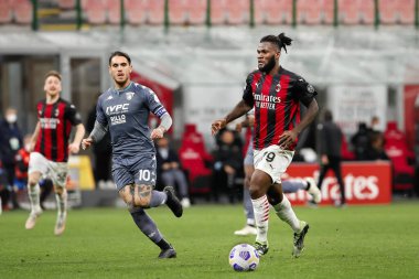 İtalya, Milan, Mayıs 12021: Frank Kessie (Milan orta saha oyuncusu) futbol maçının ikinci yarısında AC MILAN - BENEVENENTO, Serie A 2020-2021 Day34, San Siro Stadyumu